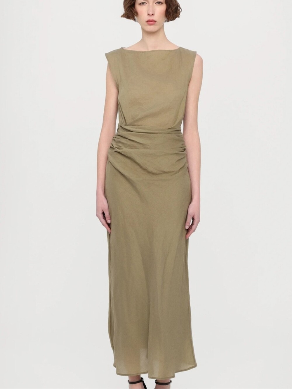Faithfull the Brand Olive-Green Strapless Maxi Dress - Picture 6 of 15